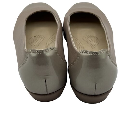 SAS Coco Flat Shoes Women's 7WW Nude Leather Comfort Slip On‎ Cap Toe Loafer USA - Picture 5 of 10
